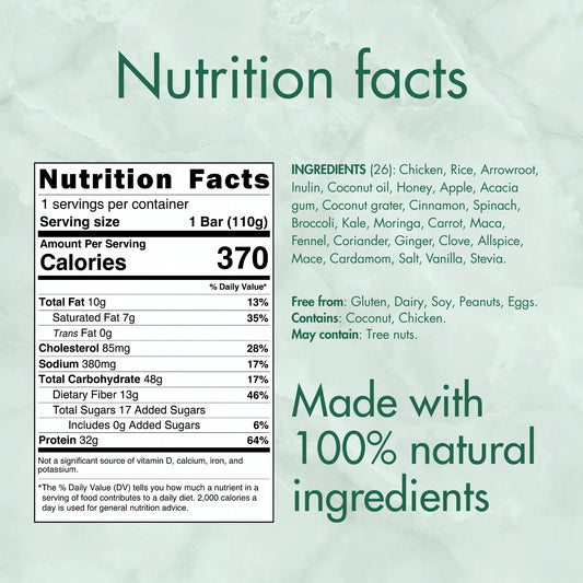 Mealbars - Green Crumble nutritional facts